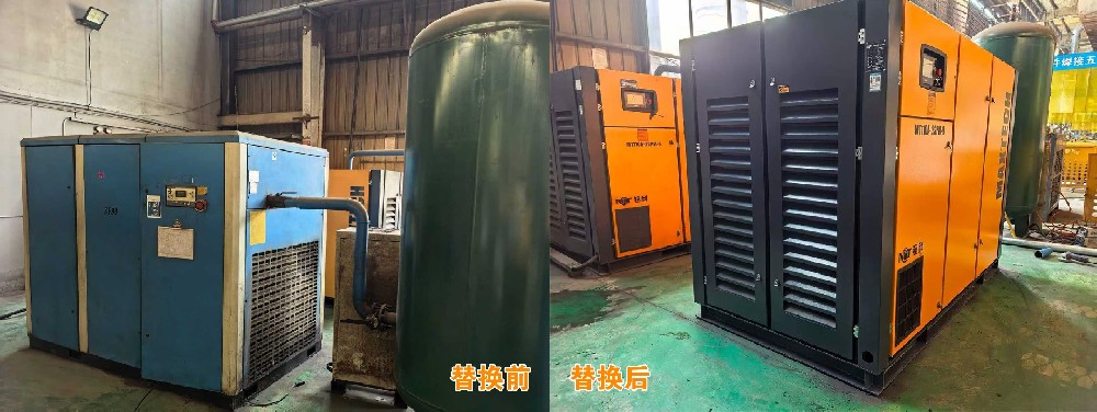 铭科110kW 双级压缩落地新能源车企，替换老旧 90kW 机组实现高效节能